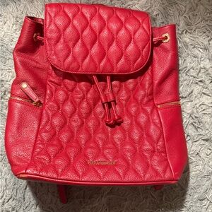Vera Bradley Vibrant Red Quilted Backpack